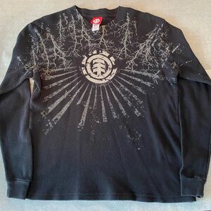Element, Size Medium, thermal 100% cotton, long sleeved shirt